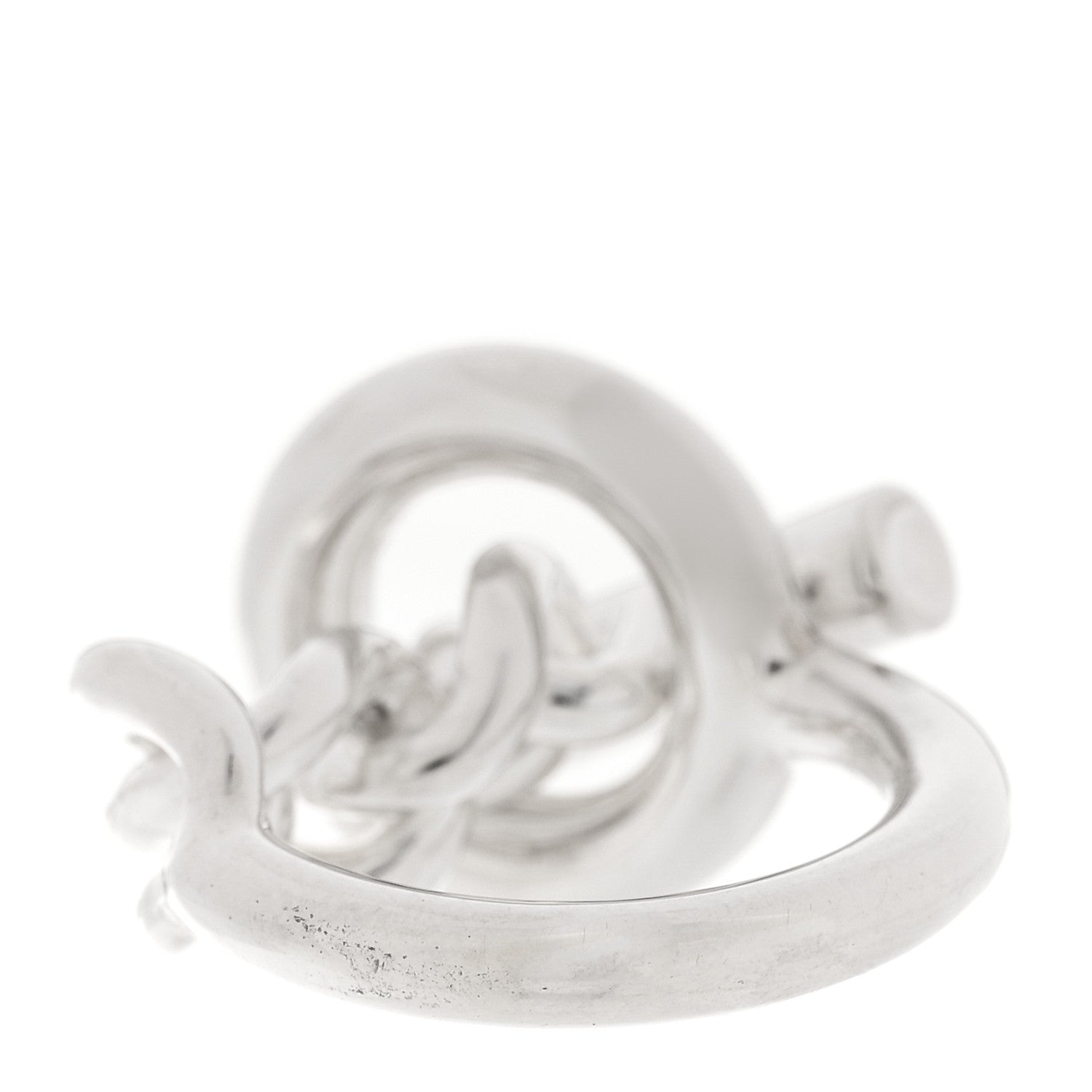 Hermes Sterling Silver GM Croisette Ring 52 6 3 of 4
