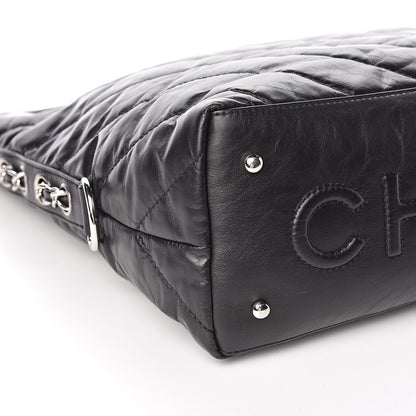 Chanel Aged Calfskin Chevron Small Big Bang Hobo Black 8 of 11