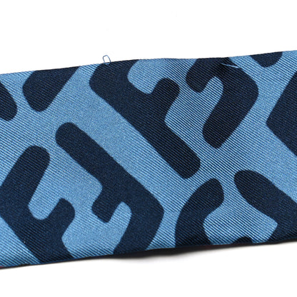 Fendi Silk Wrappy Bandeau Blue 2 of 5