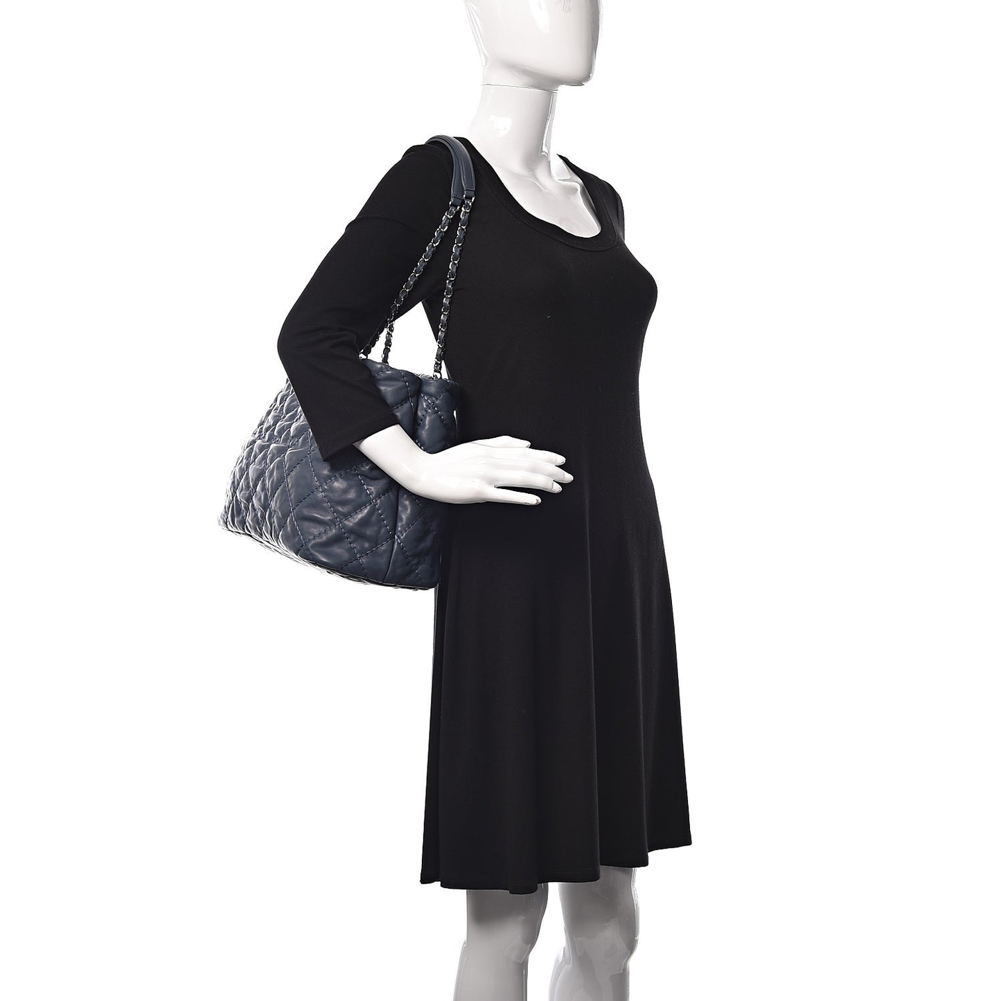 Calfskin Love Me Tender Large Tote Blue