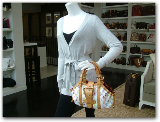 Monogram Multicolor Theda GM White