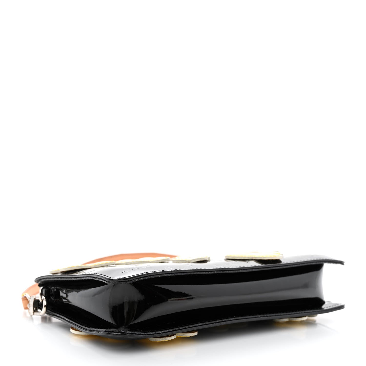 Louis Vuitton Vernis Lexington Fleurs Pochette Black 4 of 10