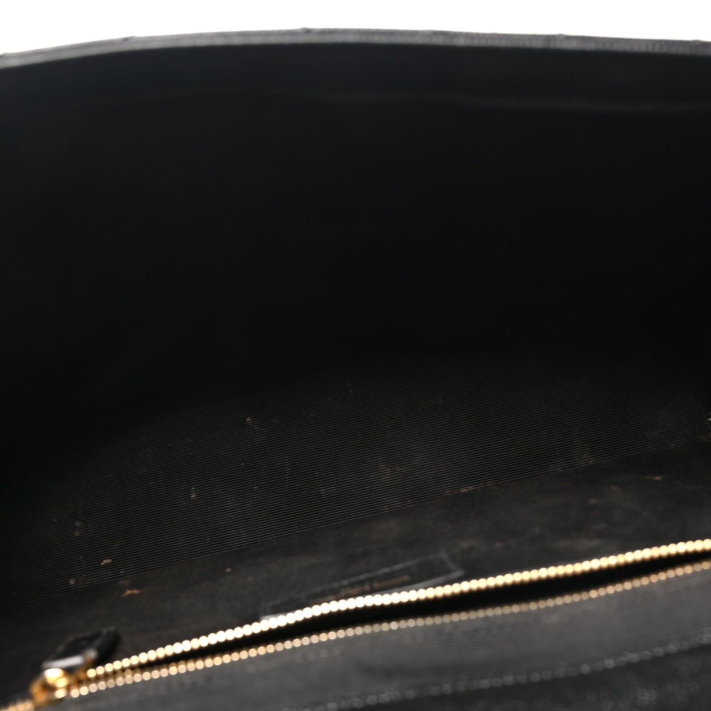 Grain De Poudre Matelasse Chevron Large Monogram Satchel Black