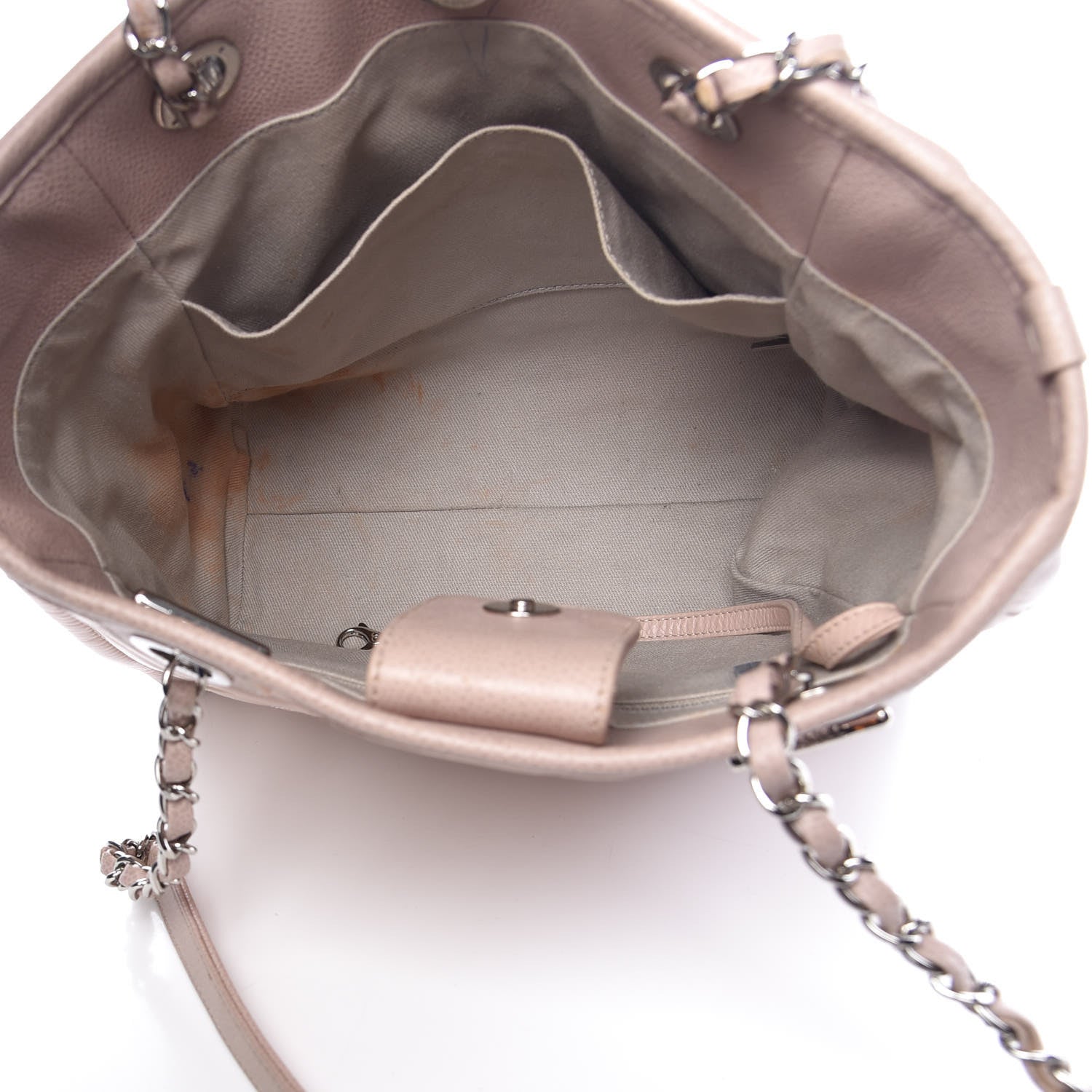 Chanel Glazed Calfskin Mini Deauville Tote Light Pink 5 of 17