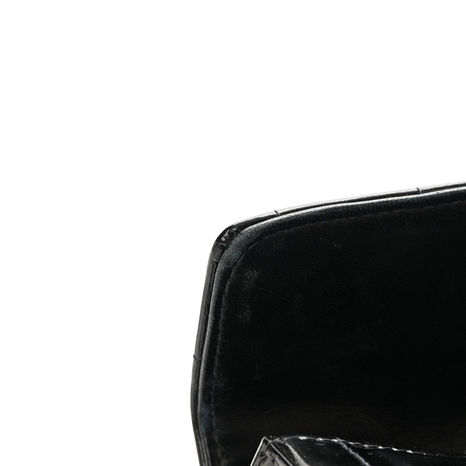 Chanel Patent Quilted East West Chocolate Bar Flap Black 12 of 14