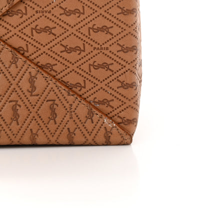 Saint Laurent Calfskin Monogram Take Away Box Dusty Vintage Brown Gold 12 of 14