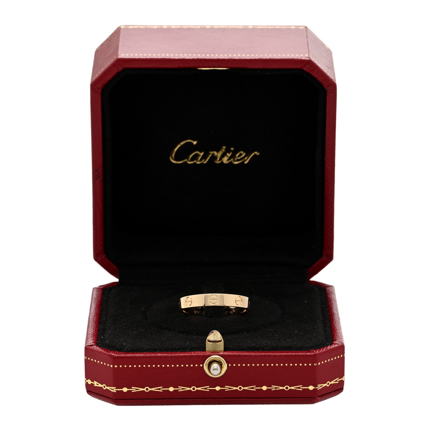 Cartier 18K Yellow Gold 3.5mm LOVE Wedding Band Ring 58 8.5 5 of 5