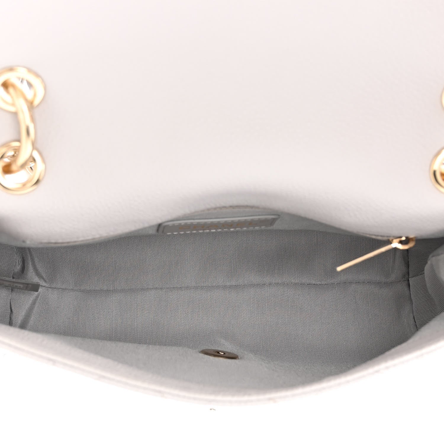Chanel Caviar Quilted Small City Walk Flap Light Grey 5 of 10