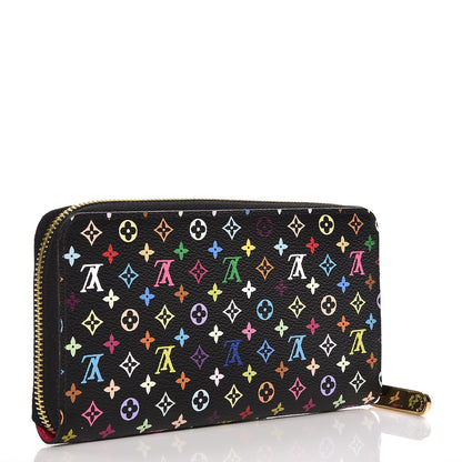 Louis Vuitton Monogram Multicolor Zippy Wallet Black Grenade 3 of 7
