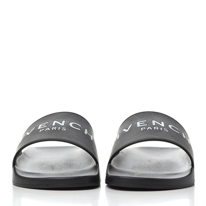 Givenchy Rubber Logo Mens Pool Slide Sandals 41 Black 2 of 9