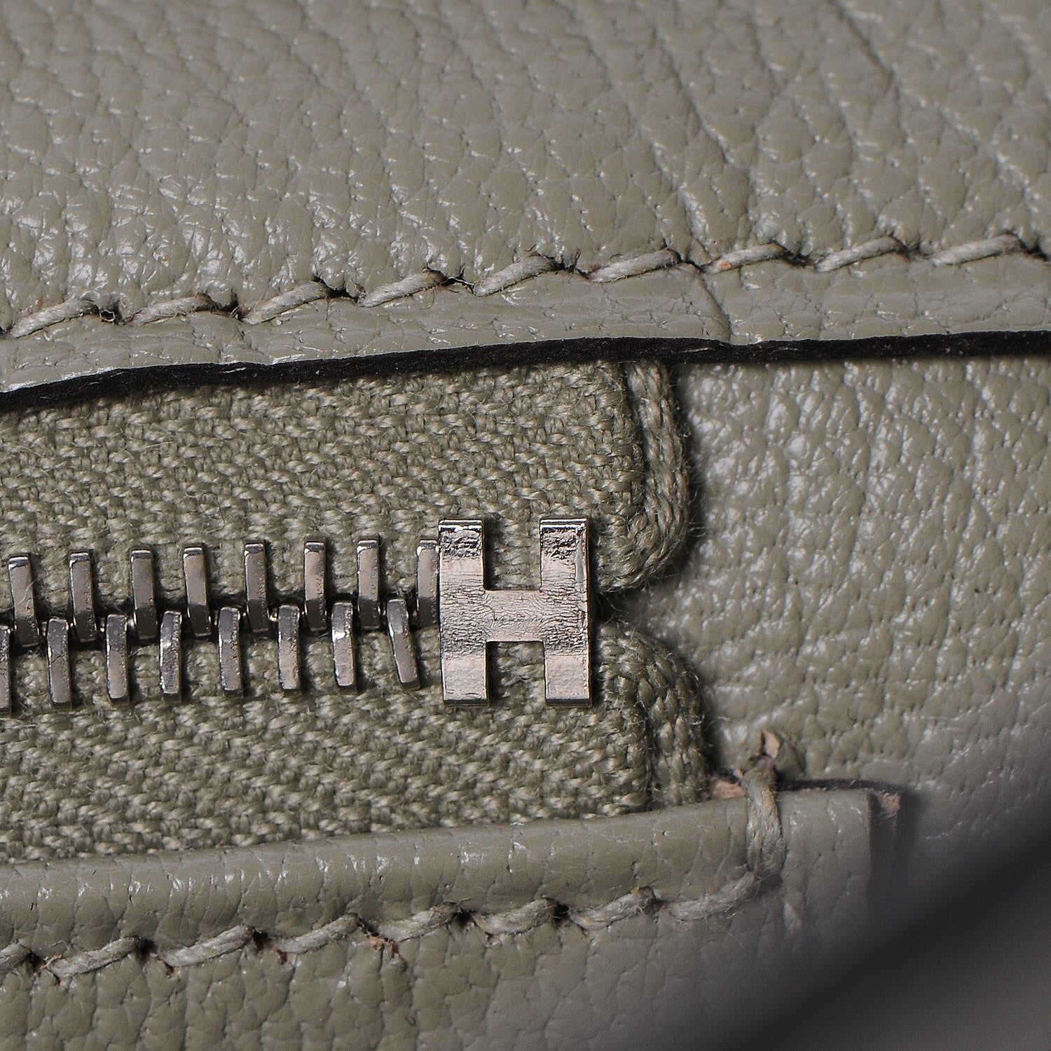 Hermes Taurillon Clemence Birkin 35 Sauge 17 of 32