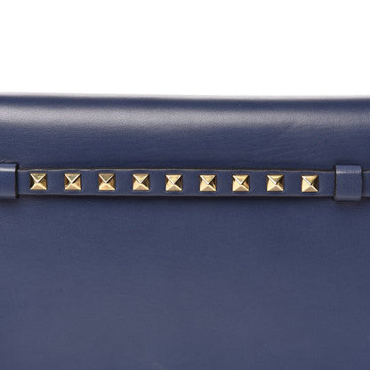 Valentino Garavani Nappa Rockstud Wristlet Clutch Indigo 9 of 9