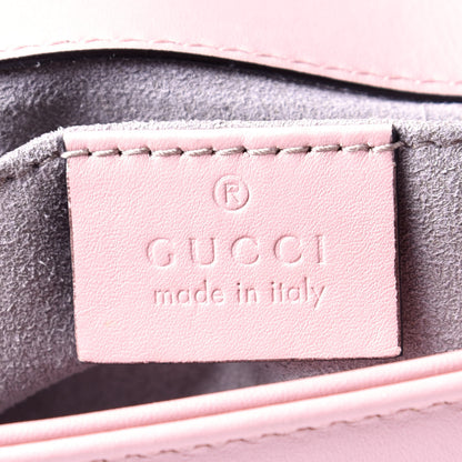 Gucci Calfskin Matelasse Mini GG Marmont Shoulder Bag Perfect Pink 6 of 9
