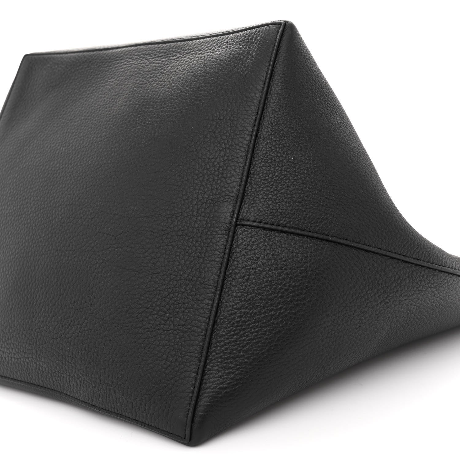 The Row Grained Calfskin Park Tote Three Black 11 of 13