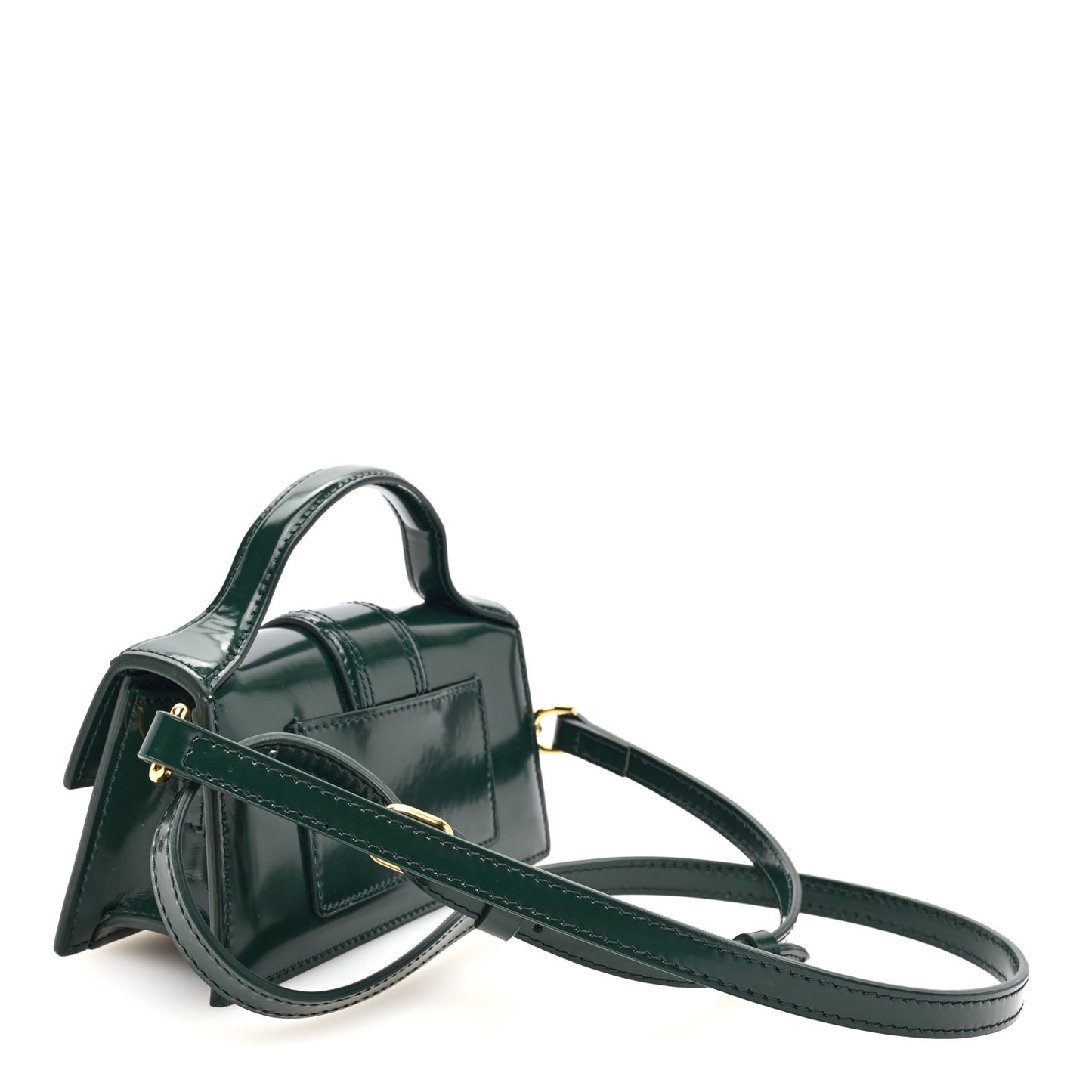 Glazed Calfskin Le Bambino Dark Green