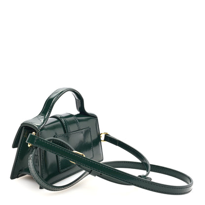 Jacquemus Glazed Calfskin Le Bambino Dark Green 3 of 9