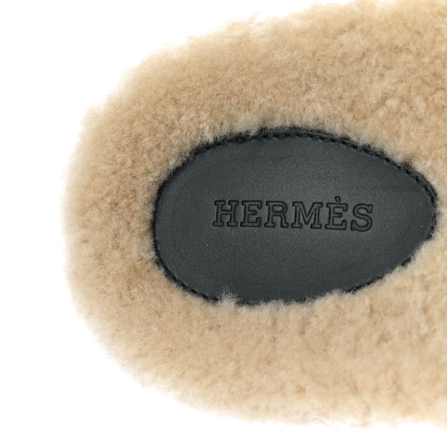 Veau Indios Woolskin Mens Chypre Sandals 44 Black Ecru