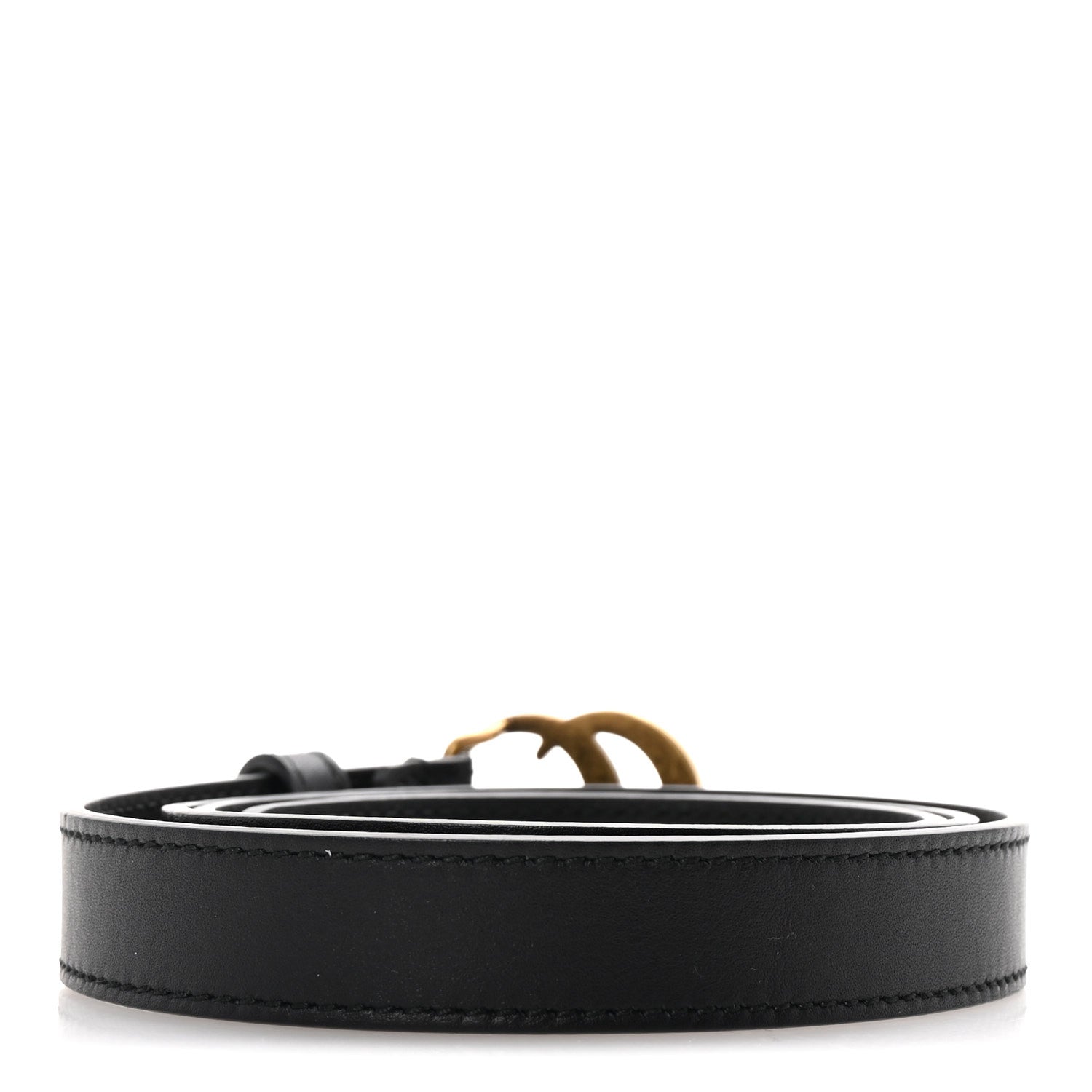 Gucci Calfskin Double G 20mm Belt 85 34 Black 2 of 5