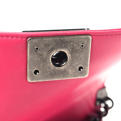 Chanel Lambskin Quilted Small Boy Flap Dark Pink 11 of 14