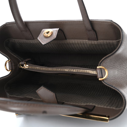 Fendi Vitello Elite Flamingo Petite 2Jours Tote Seppia 5 of 11