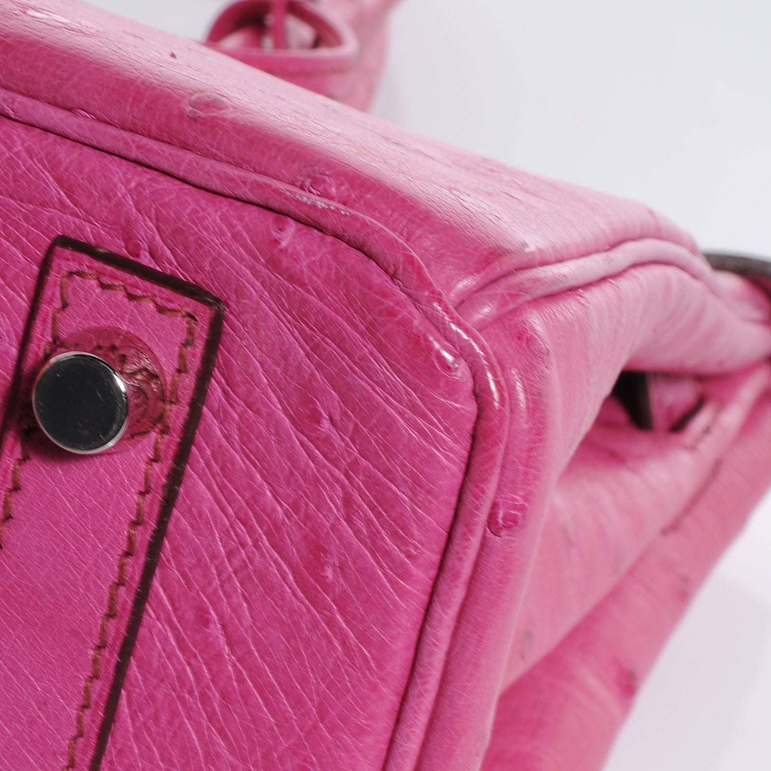 Hermes Ostrich Birkin 30 Fuchsia 12 of 14
