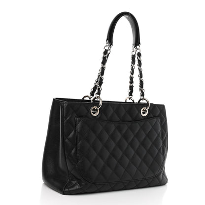 Chanel Caviar Quilted Grand Shopping Tote GST Black 3 of 10