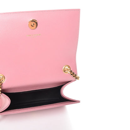 Saint Laurent Grain De Poudre Small Classic Monogram Kate Satchel Old Rose 5 of 7