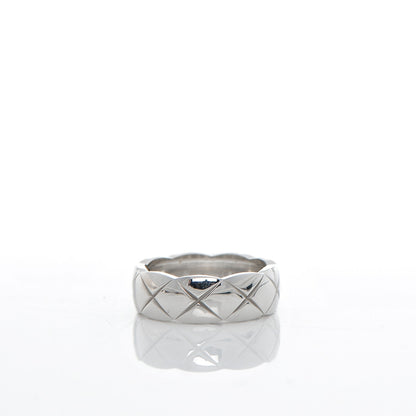 Chanel 18K White Gold Small Coco Crush Ring 53 6.25 3 of 5