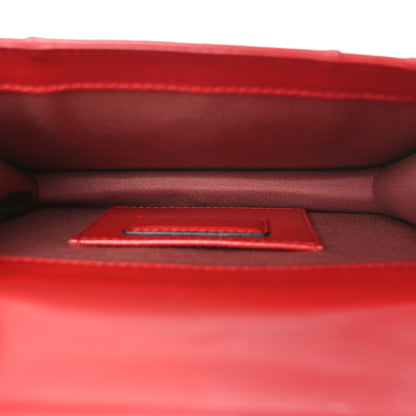 Bulgari Calfskin Small Serpenti Forever Snake Strap Crossbody Bag Red 5 of 9
