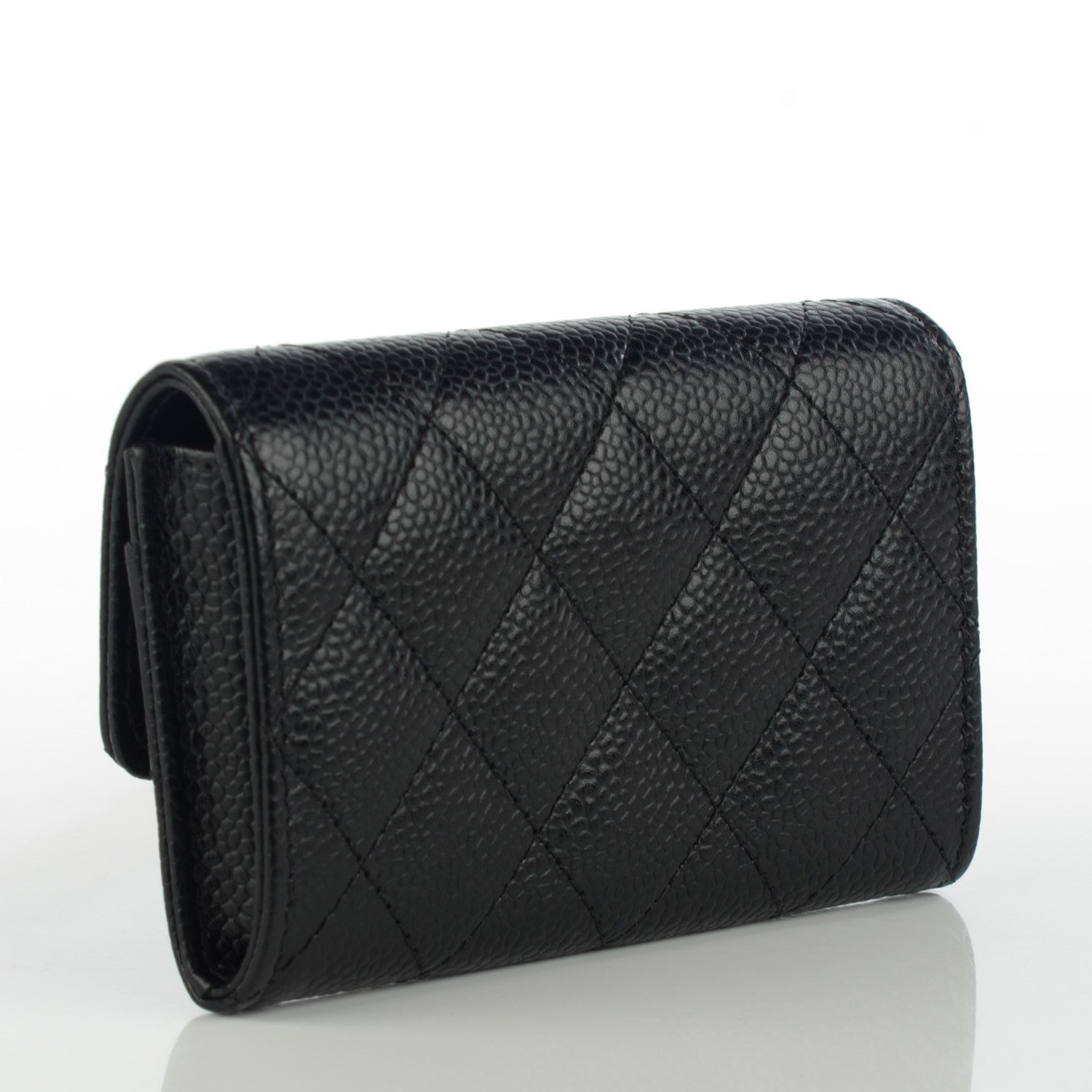 Chanel Caviar Quilted Flap Card Holder Black 3 of 8