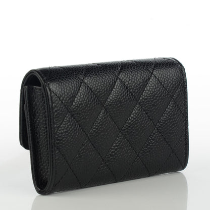 Chanel Caviar Quilted Flap Card Holder Black 3 of 8