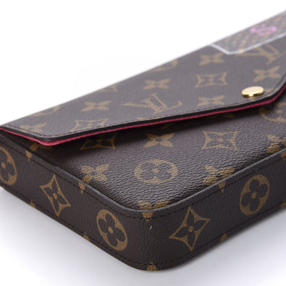 Louis Vuitton Monogram My LV World Tour Pochette Felicie Chain Wallet Hot Pink 6 of 12