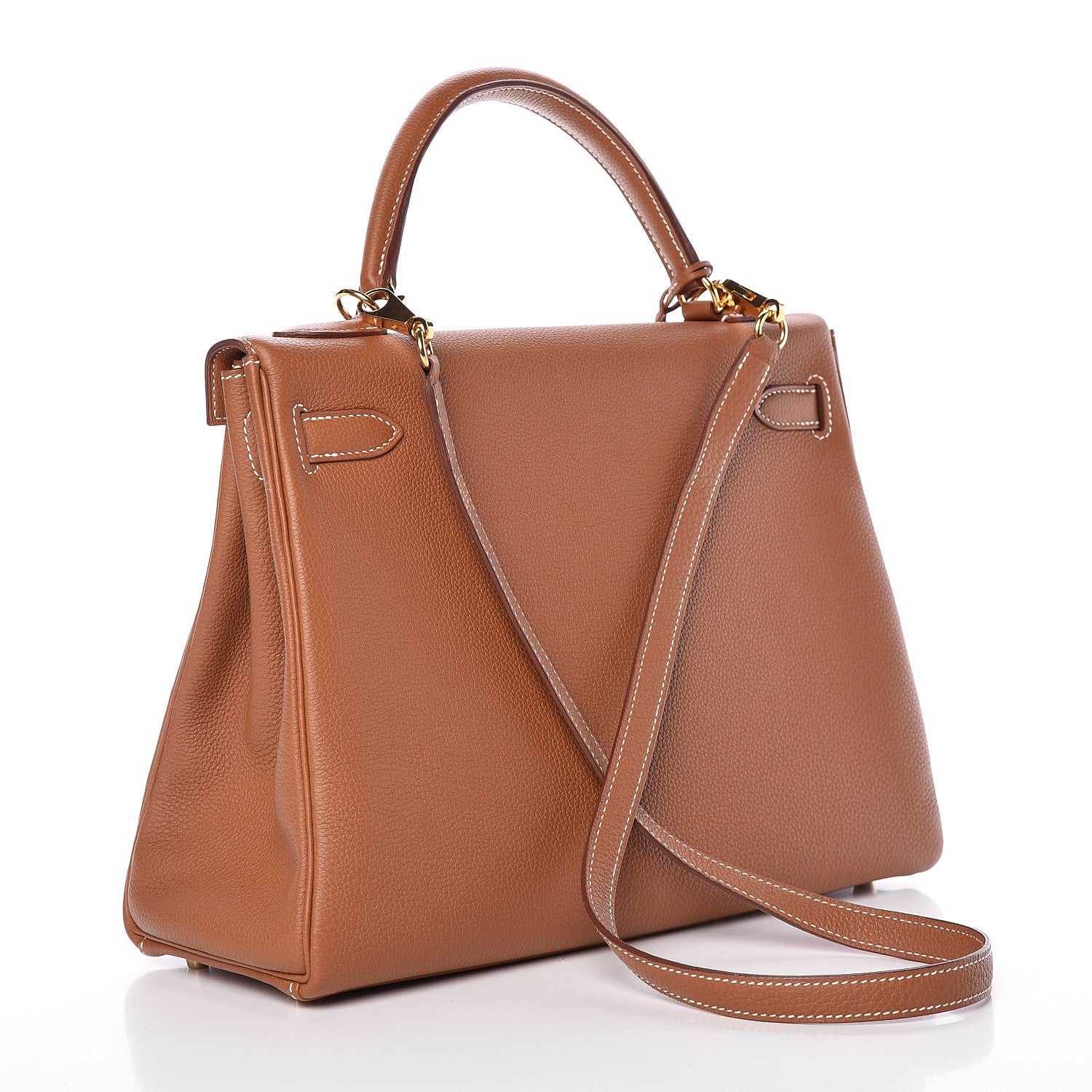 Hermes Togo Kelly Retourne 32 Gold 3 of 11