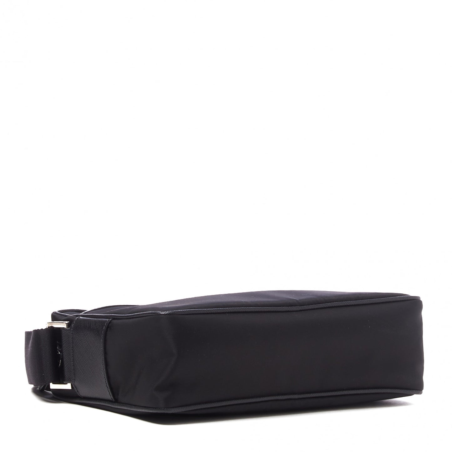 Tessuto Nylon Saffiano Shoulder Bag Black