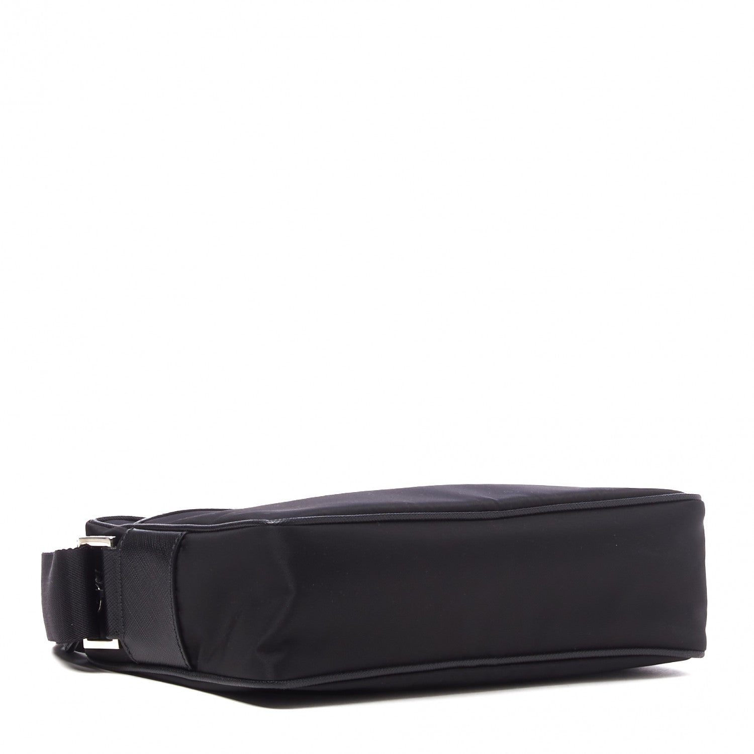 Prada Tessuto Nylon Saffiano Shoulder Bag Black 3 of 8
