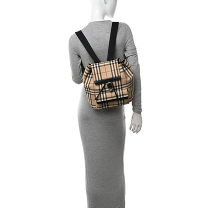 Burberry House Check Drawstring Backpack Black 2 of 19