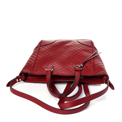 Gucci Microguccissima Small Bree Tote Red 11 of 11
