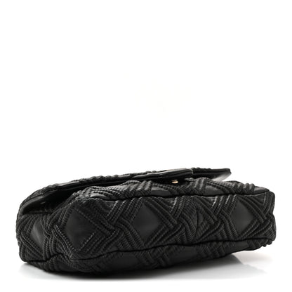 Chanel Lambskin Stitch Small Walk Of Fame Rectangular Flap Black 4 of 11