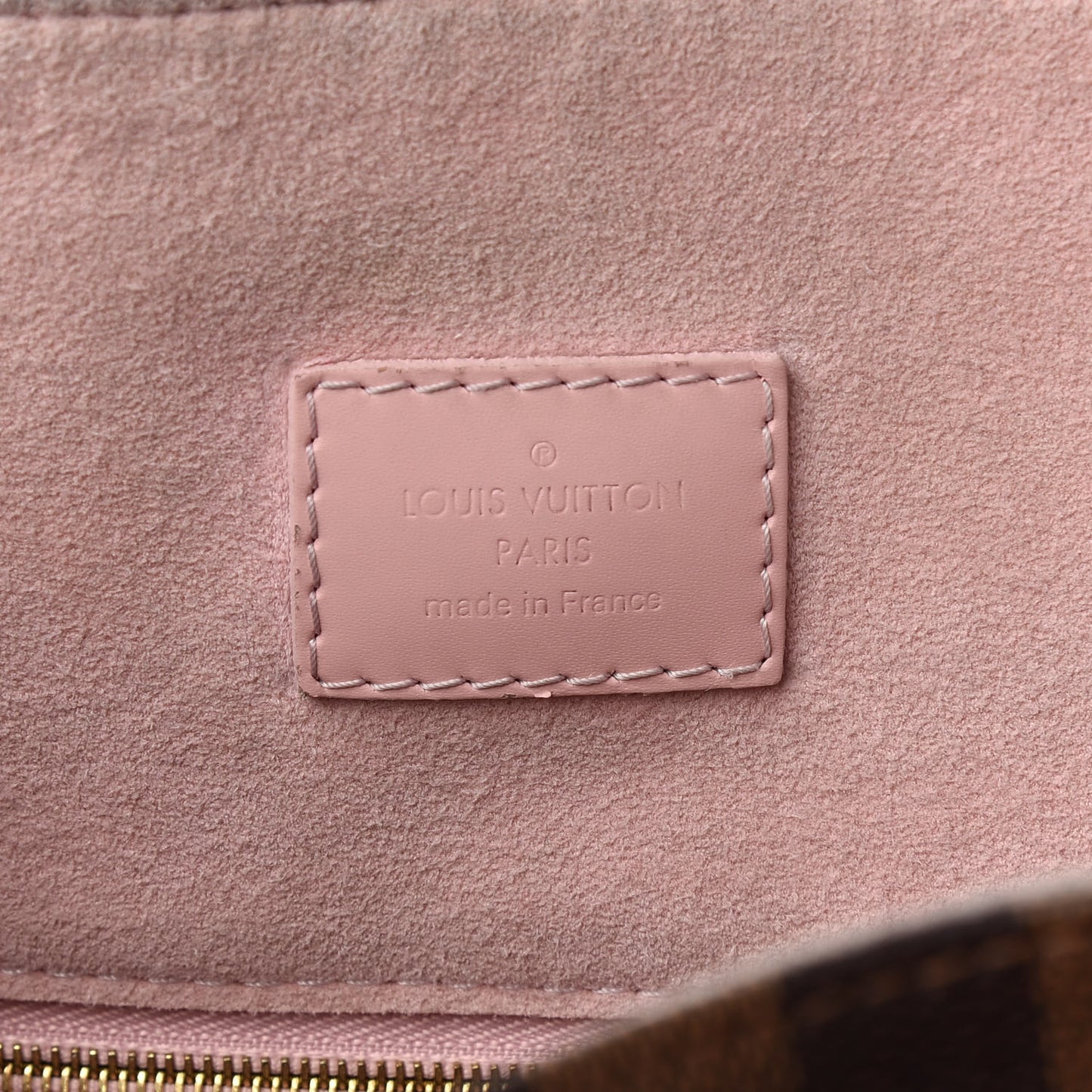 Damier Ebene Caissa Hobo Rose Ballerine
