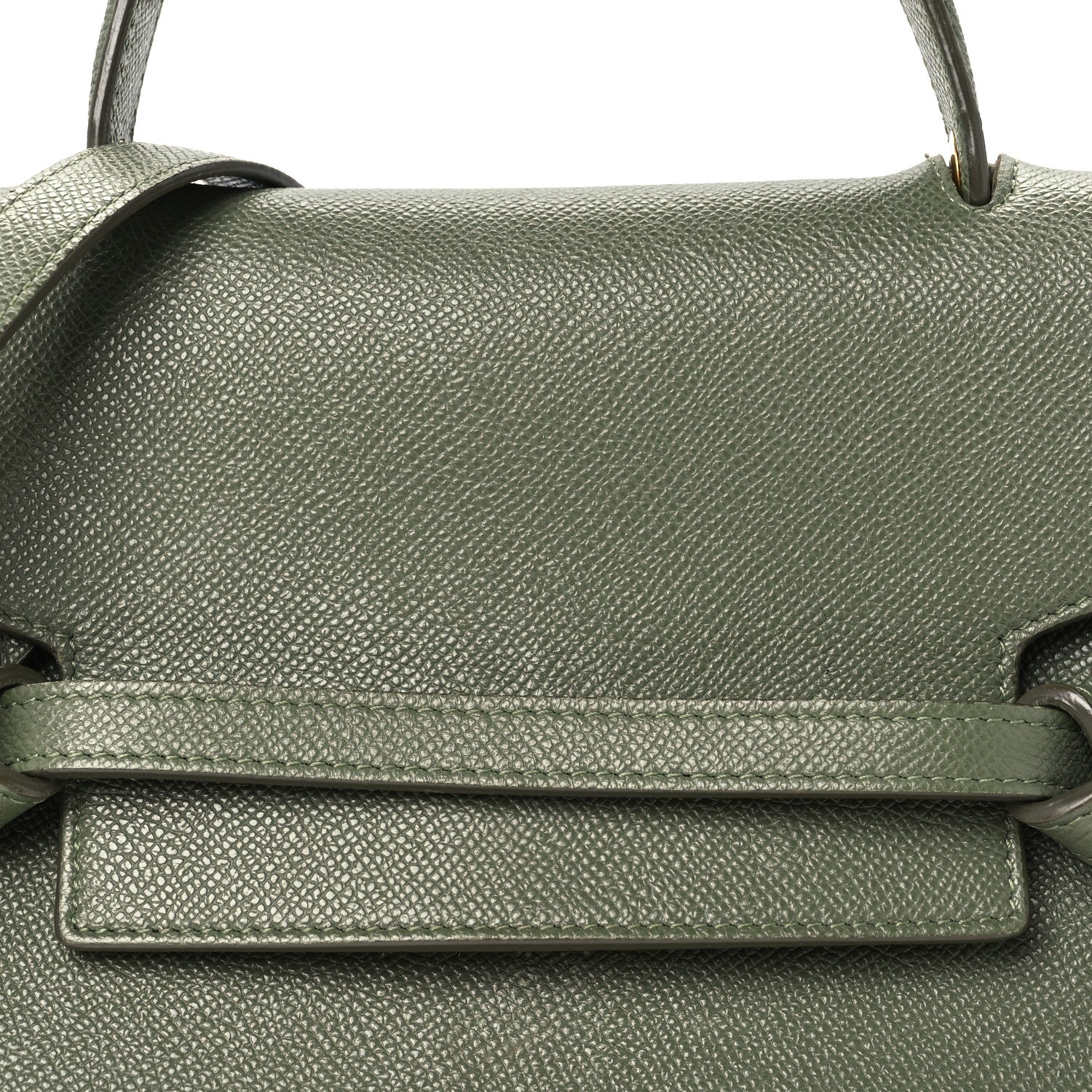 Celine Grained Calfskin Micro Belt Bag Army Green 8 of 12