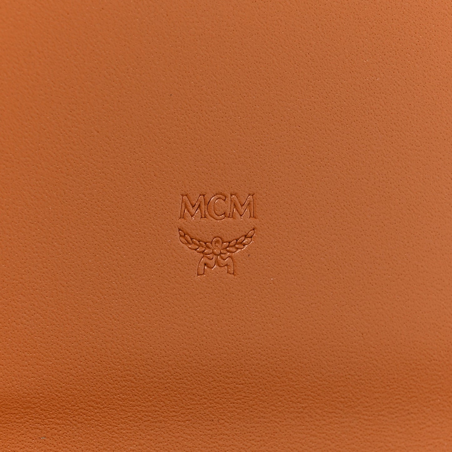 Visetos Large Trifold Flap Wallet Cognac
