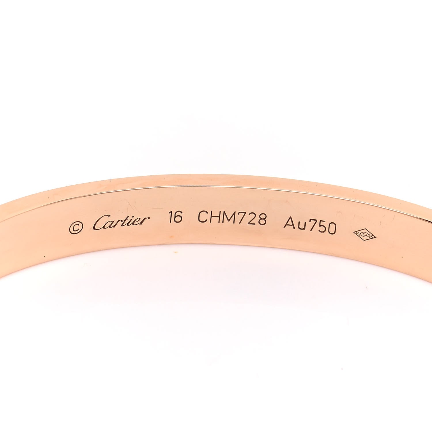 Cartier 18K Pink Gold LOVE Bracelet 16 4 of 6