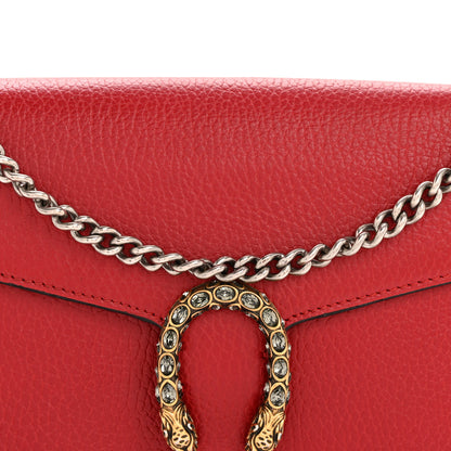Gucci Calfskin Mini Dionysus Chain Wallet Hibiscus Red 8 of 12
