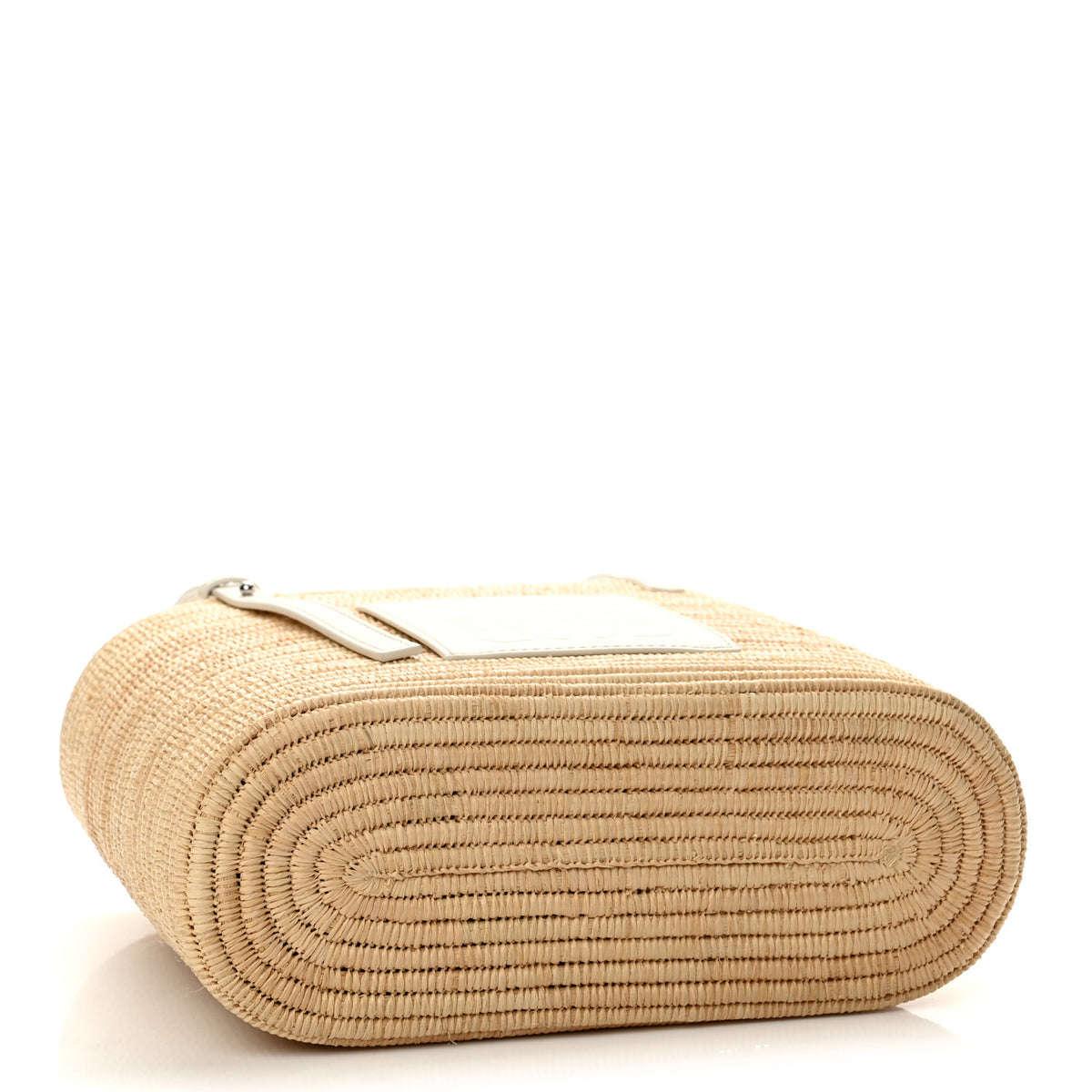 Loewe Raffia Square Small Basket Tote Bag Natural White 4 of 10