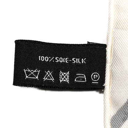Chanel Silk Camellia CC Square Scarf Ivory 3 of 5