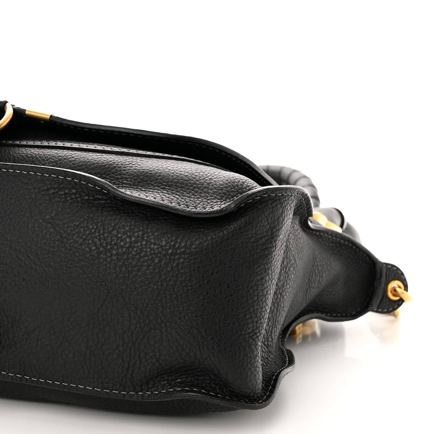 Calfskin Medium Marcie Satchel Black