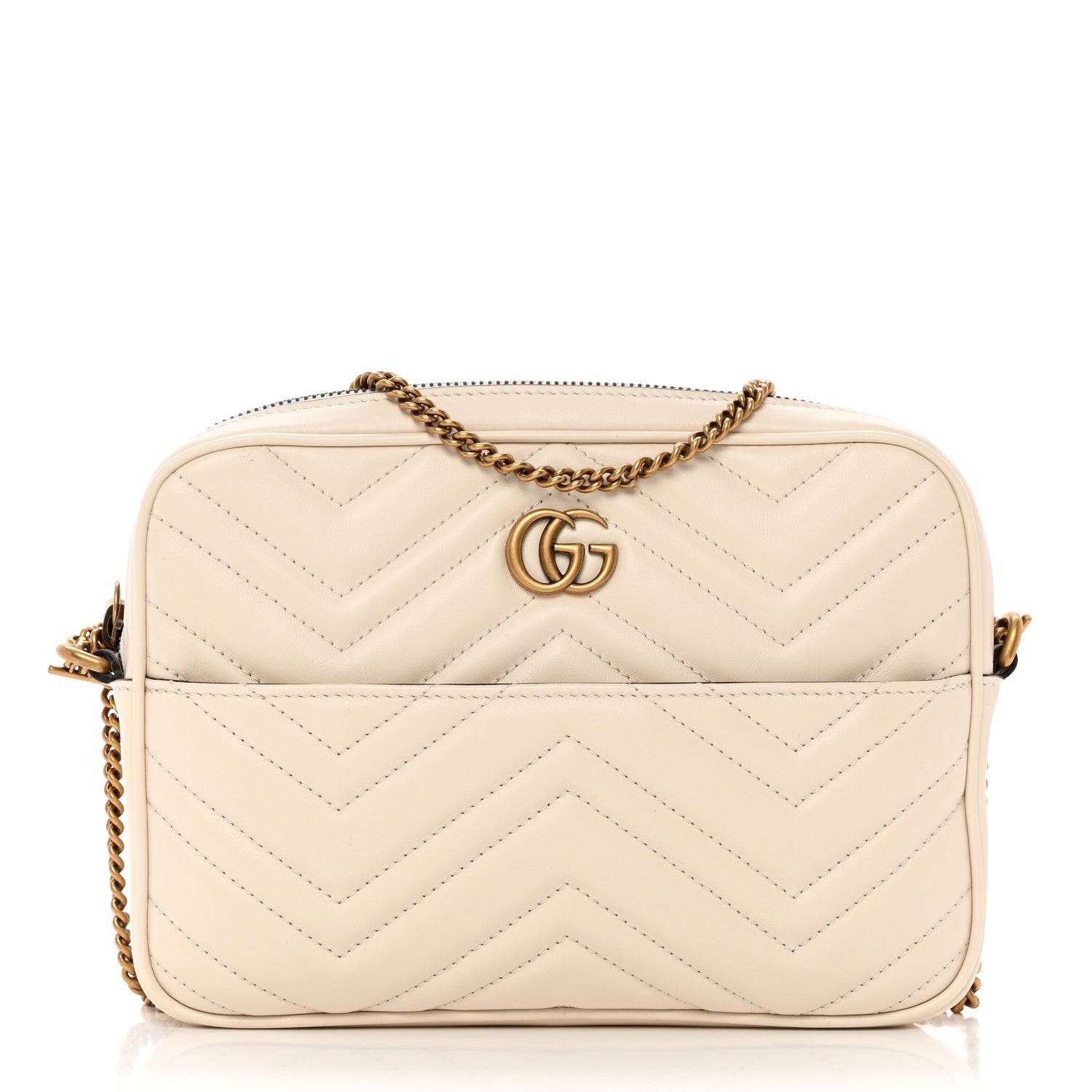 Gucci Calfskin Matelasse GG Marmont Multi-Use Mini Bag 85 34 Black Perfect Pink Mystic White 2 of 17