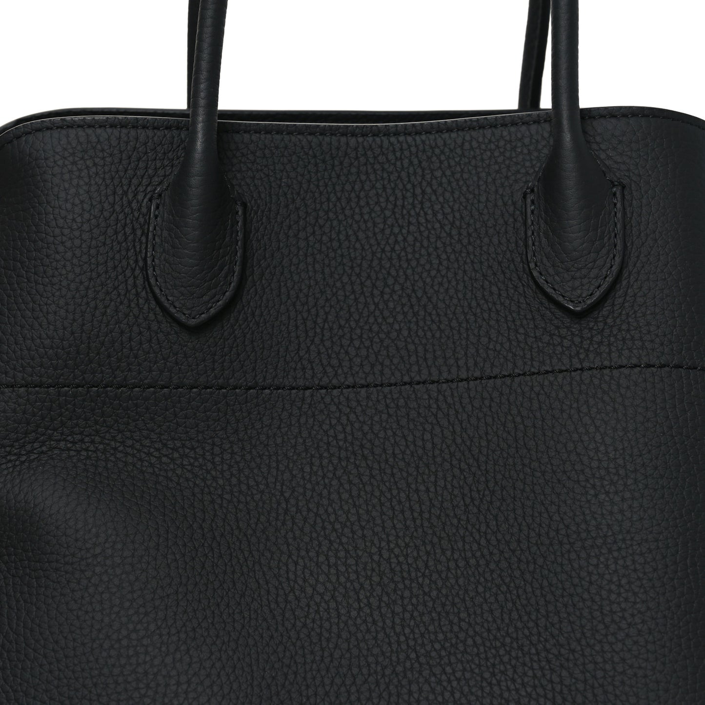 Matte Grained Calfskin Soft Margaux 15 Black