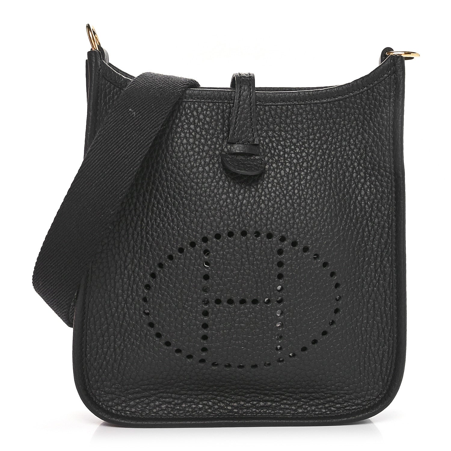 Hermes Taurillon Clemence Evelyne TPM Black 1 of 10
