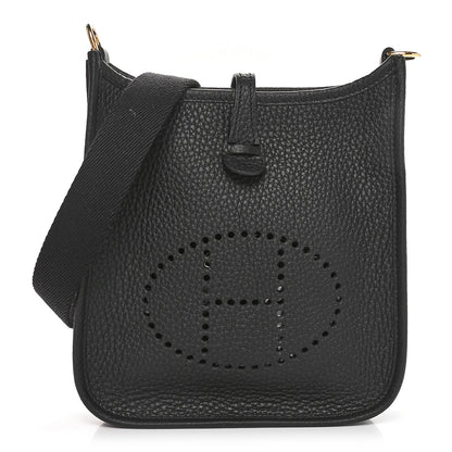 Hermes Taurillon Clemence Evelyne TPM Black 1 of 10